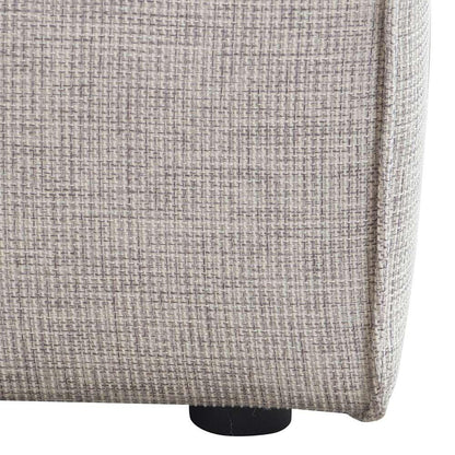 Diamond Sofa - Vice Square Ottoman in Barley Fabric - VICEOTBA veiw 6