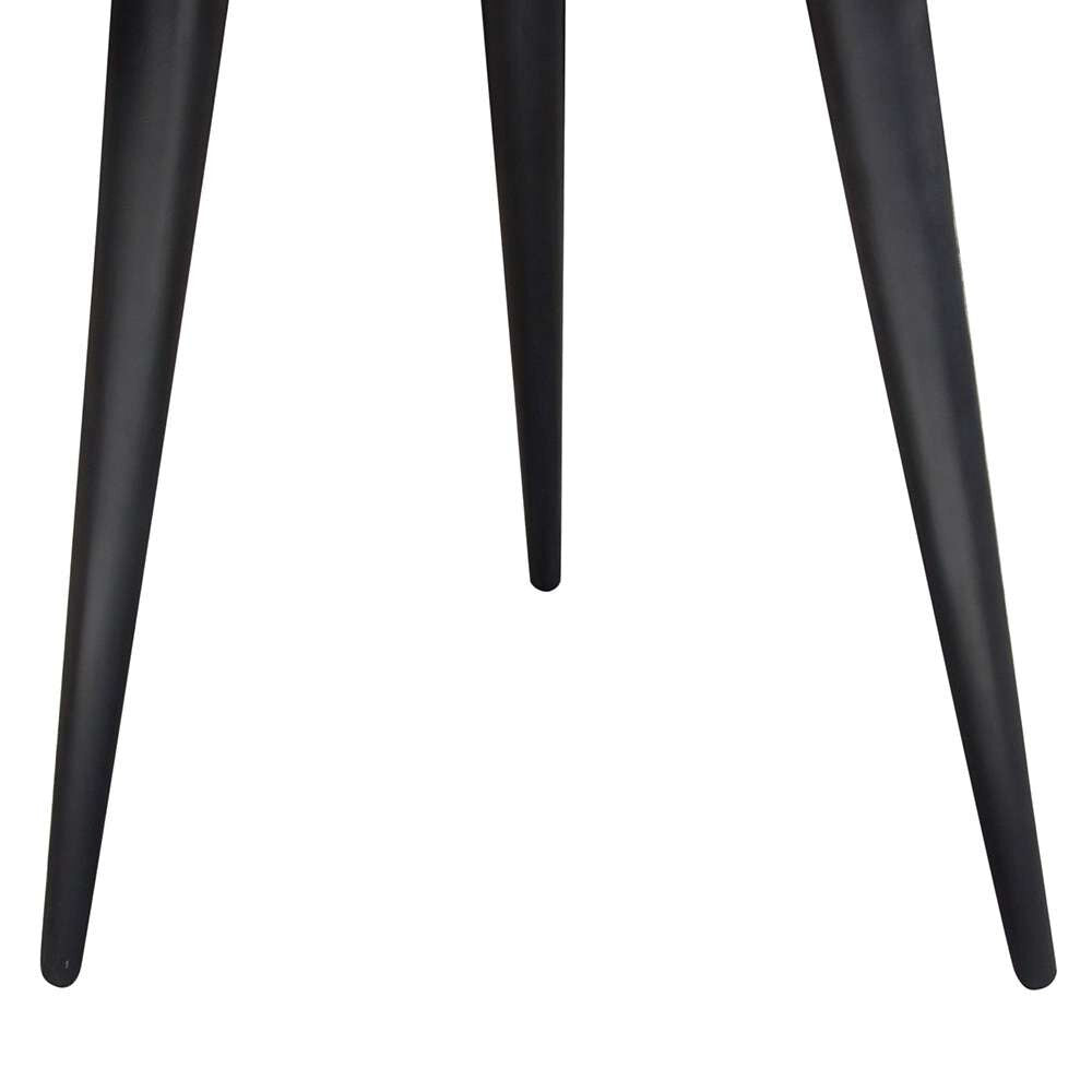 Diamond Sofa - Vortex Round End Table in Solid Mango Wood Top in Black Finish & Iron Legs - VORTEXETBL veiw 8