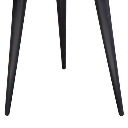Diamond Sofa - Vortex Round End Table in Solid Mango Wood Top in Black Finish & Iron Legs - VORTEXETBL veiw 8