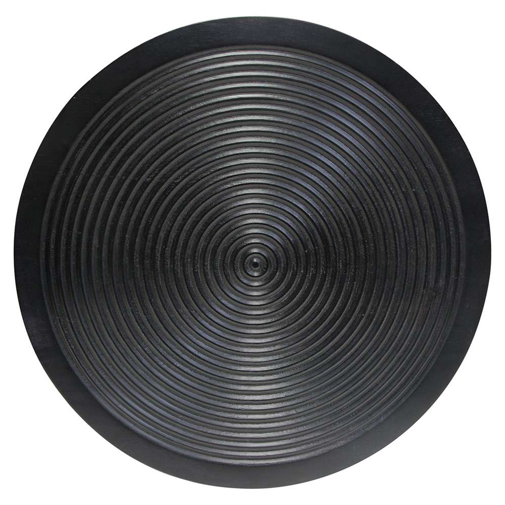 Diamond Sofa - Vortex Round End Table in Solid Mango Wood Top in Black Finish & Iron Legs - VORTEXETBL veiw 11