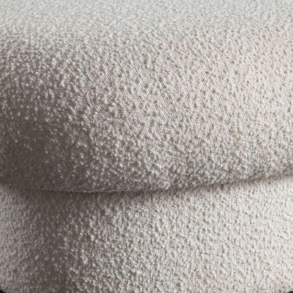 Diamond Sofa - Wave Curved Accent Bench in Ivory Boucle Fabric - WAVEBEIV veiw 4