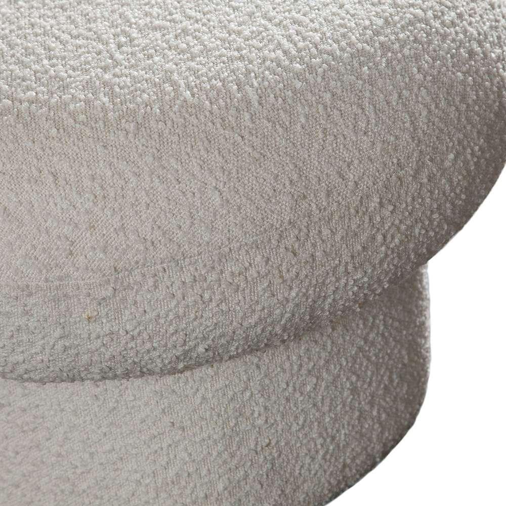 Diamond Sofa - Wave Curved Accent Bench in Ivory Boucle Fabric - WAVEBEIV veiw 9