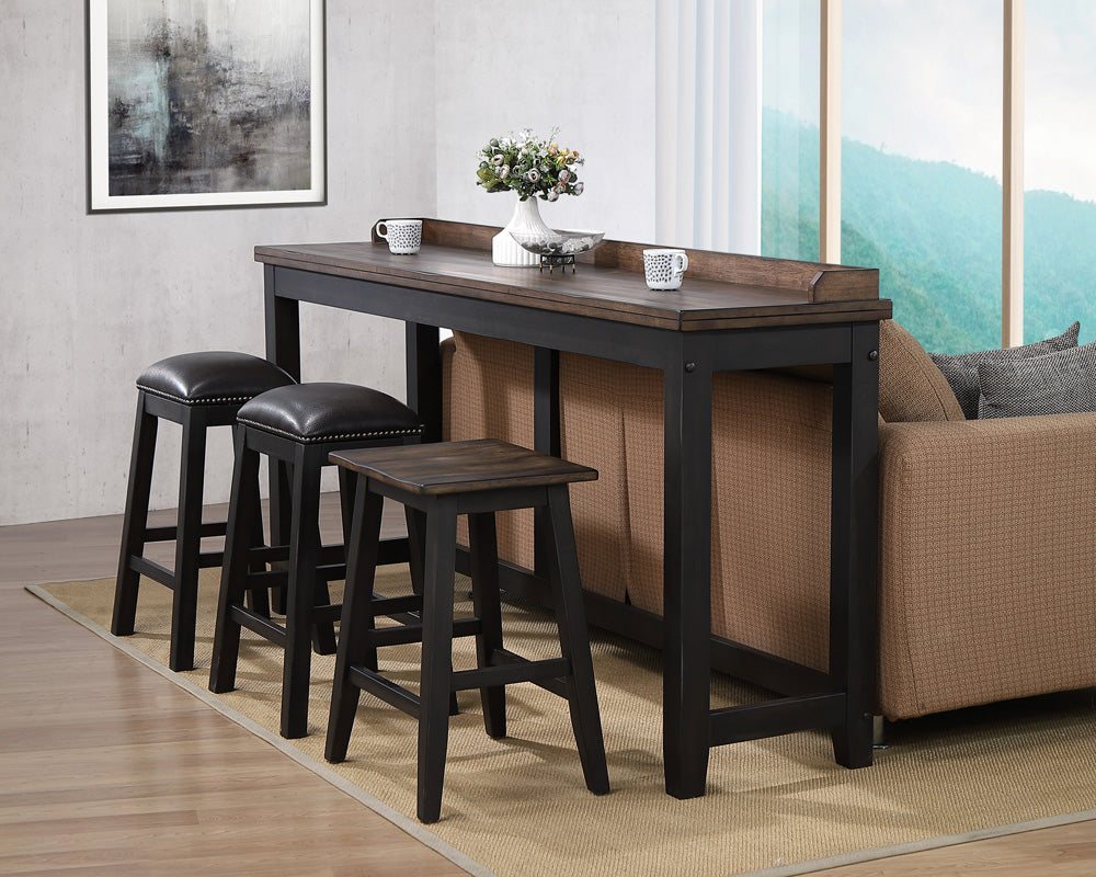 ECI Furniture - Ashford 24in Saddle Stool w/ wood seat (Set of 2) - 1859-23-SS24 view 2