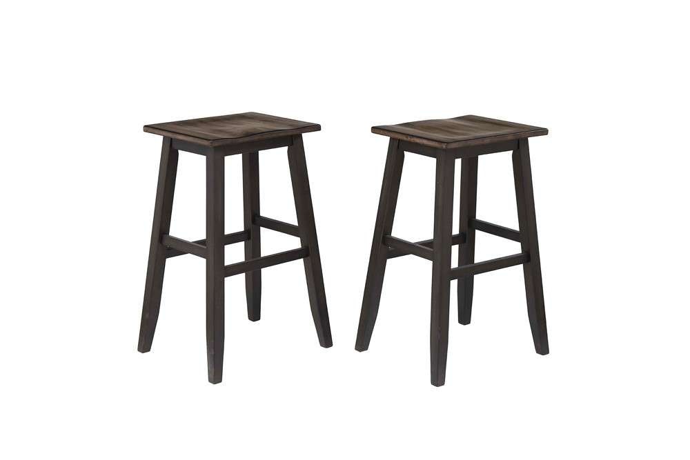 ECI Furniture - Ashford 30in Saddle Stool w/ wood seat (Set of 2) - 1859-23-SS30 veiw 1