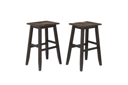 ECI Furniture - Ashford 30in Saddle Stool w/ wood seat (Set of 2) - 1859-23-SS30 veiw 1