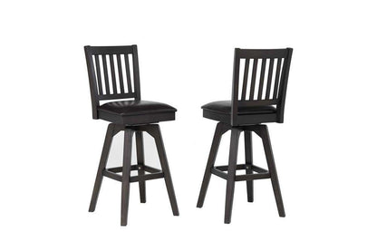 ECI Furniture - Ashford 30in Slat Back Swivel Bar Stool / vinyl seat (Set of 2) - 1859-23-BS view 1