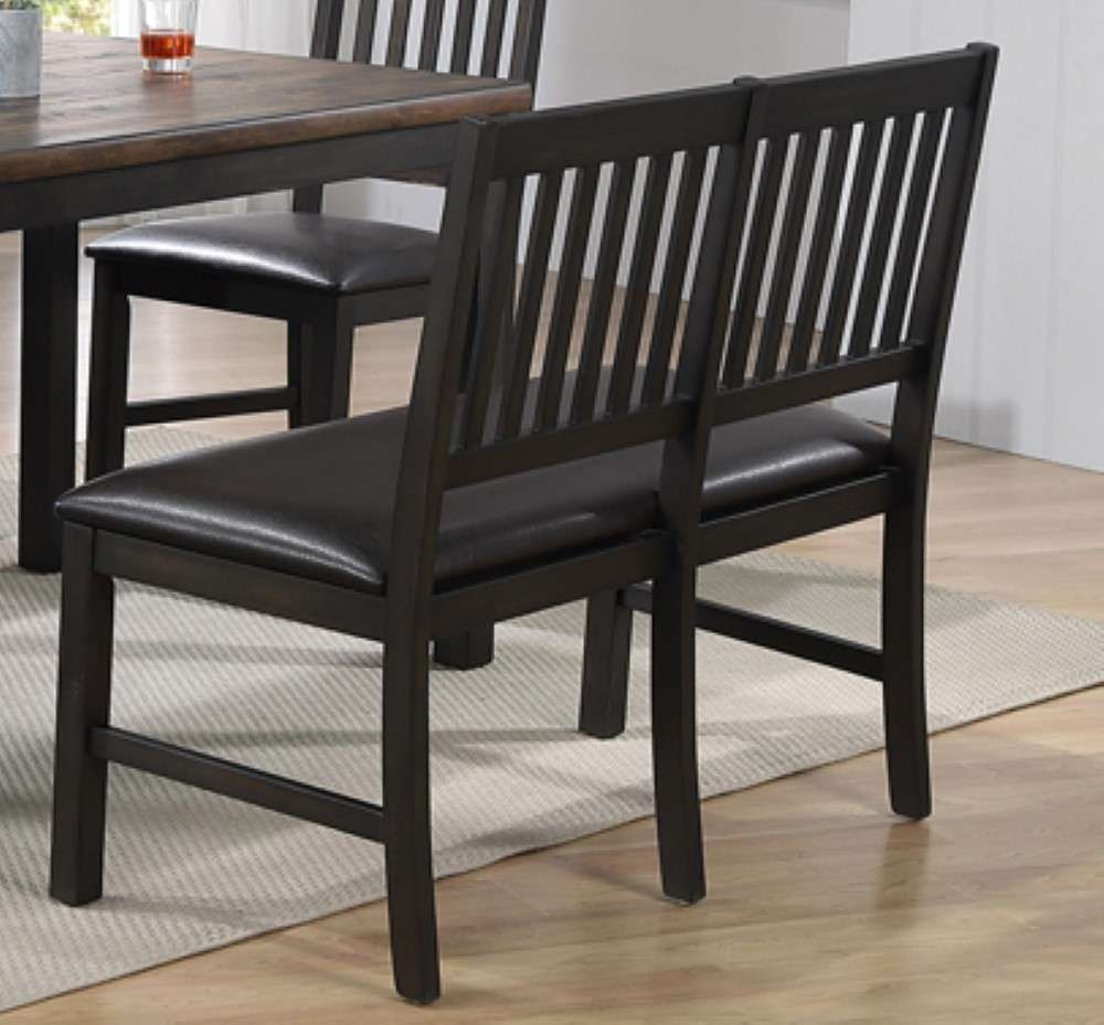 ECI Furniture - Ashford Bench / Brown Seat - 1859-23-BN view 4