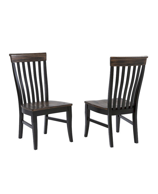 ECI Furniture - Ashford Side Chair, Black & Rustic Walnut (Set of 2) - 1859-23-S4 view 1