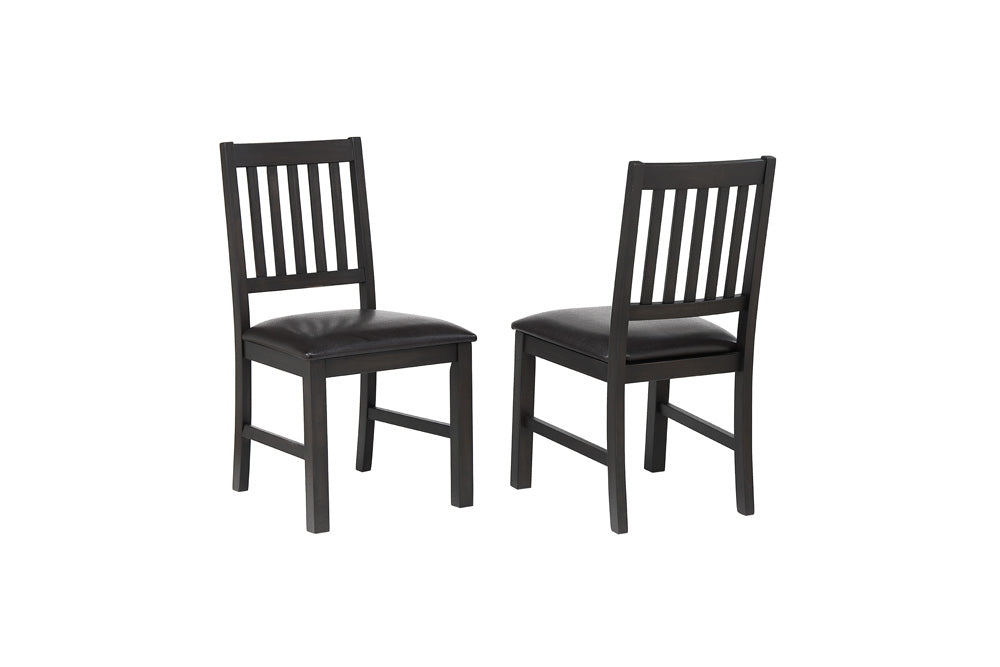 ECI Furniture - Ashford Slat Dining Chair w/brown seat (Set of 2) - 1859-23-S view 1