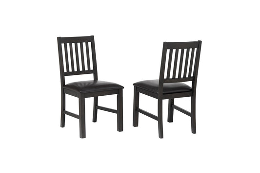 ECI Furniture - Ashford Slat Dining Chair w/brown seat (Set of 2) - 1859-23-S view 1