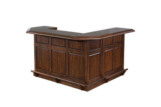 ECI Furniture - Belvedere Return Bar Complete, Distressed Walnut - 0411-35-T/B/R view 1