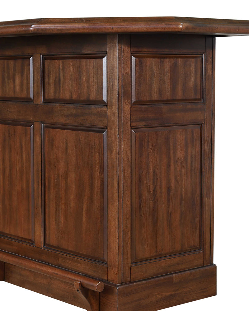 ECI Furniture - Belvedere Return Bar Complete, Distressed Walnut - 0411-35-T/B/R view 4