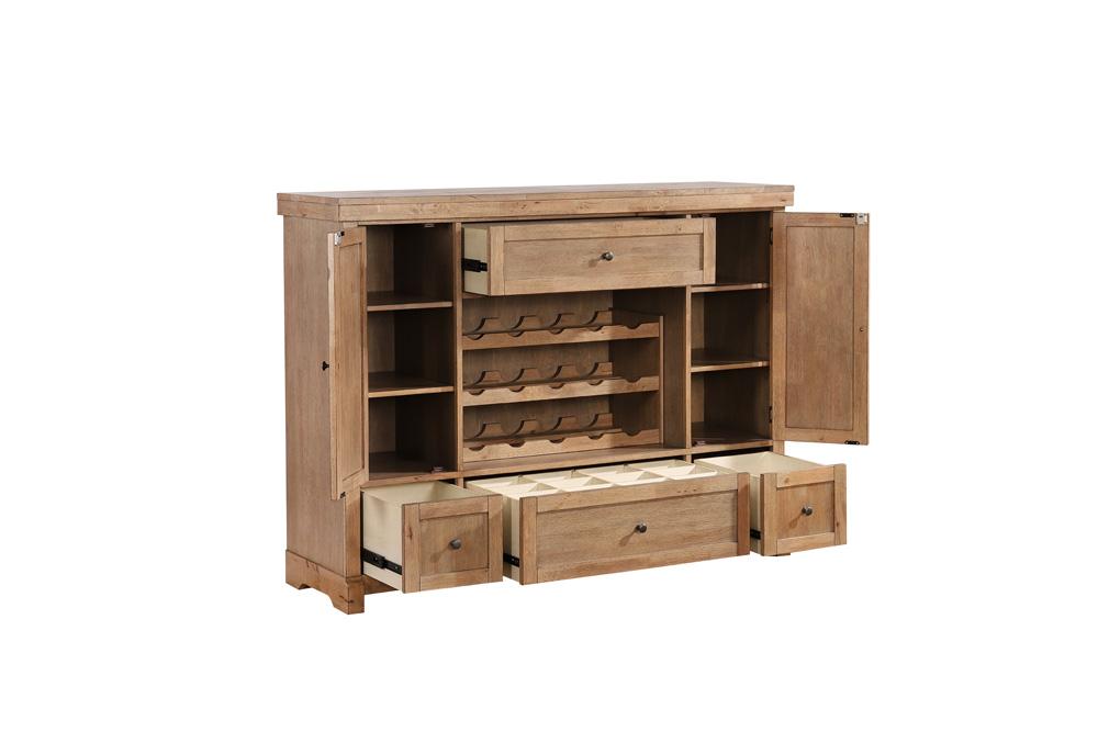 ECI Furniture - Brownstone, 60 in. W Spirit Cabinet, Warm Brown - 0600-77-SC60 view 1