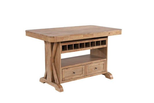 ECI Furniture - Brownstone Dining Island Complete, Warm Brown - 0600-77-IT/IB view 1