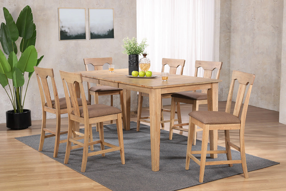 ECI Furniture - Brownstone Stationary Panel Back Counter Stool, Warm Brown - 0600-77-NSCS1 Set Of 2 view 2