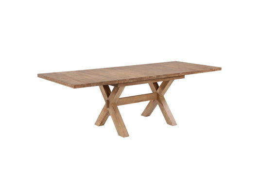ECI Furniture - Brownstone Trestle Dining Table Complete, Warm Brown - 0600-77-TRT/TRB veiw 1