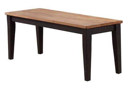 ECI Furniture - Choices Dining Bench with Acacia Finished Top in Black Oak - 0733-50-BN veiw 1