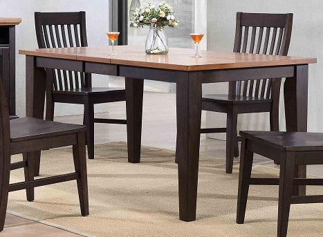 ECI Furniture - Choices Leg Table in Black Oak - 0733-50-T veiw 1