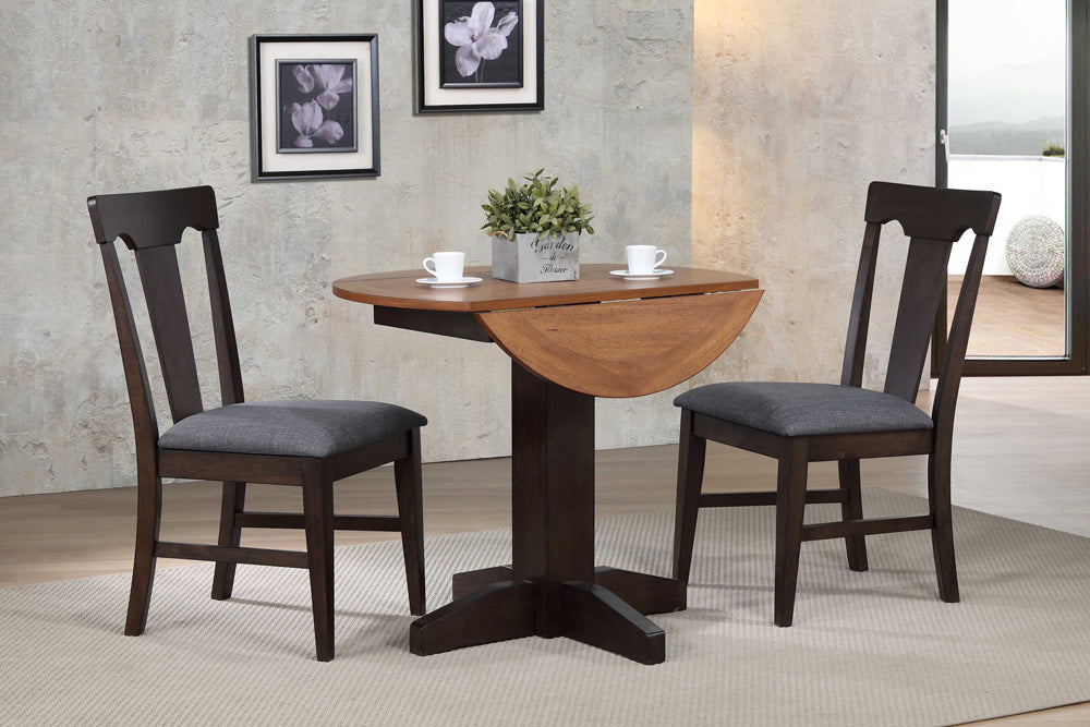 ECI Furniture - Choices Panel Back with Upholstered Seat - Black Oak - Side Chair (Set of 2) - 0739-50-S1 view 2
