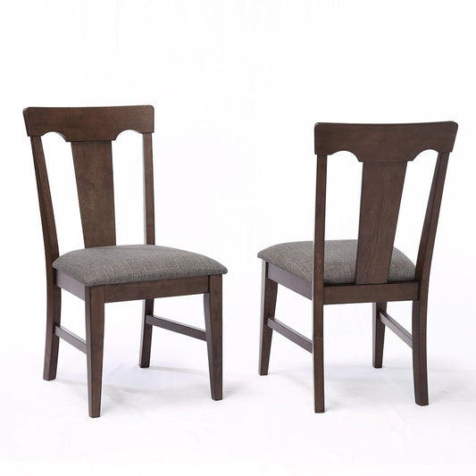 ECI Furniture - Choices Panel Back with Upholstered Seat - Black Oak - Side Chair (Set of 2) - 0739-50-S1 view 1
