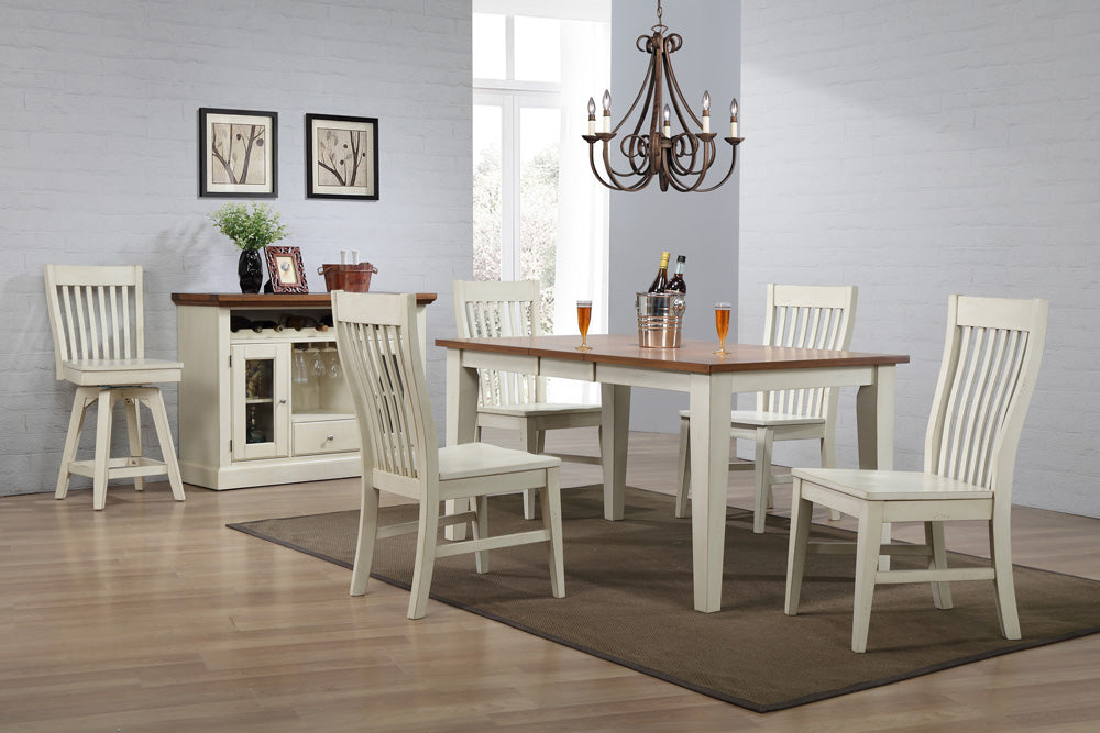 ECI Furniture - Choices Server in Antique White/Acacia - 0733-20-SR view 3
