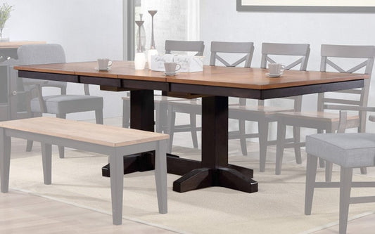 ECI Furniture - Choices Trestle Table Complete, Black Oak - 0733-50-TT/TB view 1
