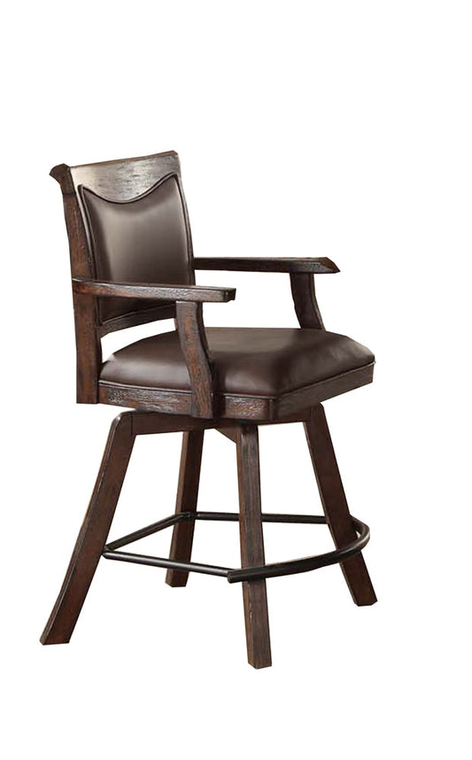 ECI Furniture - Gettysburg 24in Spectator Counter Stool, Dark Distressed - 1475-05-SCS veiw 1
