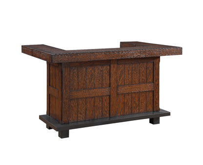 ECI Furniture - Gettysburg Complete 78" Bar With Extendable Side Returns, Dark Distressed - 1475-05-NVBT/NVB view 1