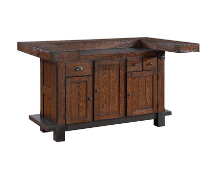 ECI Furniture - Gettysburg Complete 78" Bar With Extendable Side Returns, Dark Distressed - 1475-05-NVBT/NVB view 2