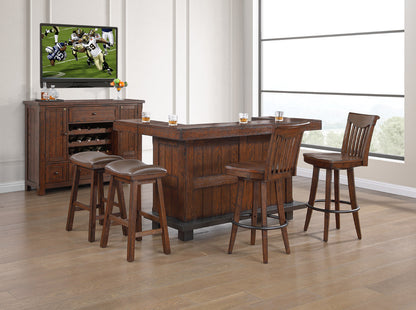 ECI Furniture - Gettysburg Complete 78" Bar With Extendable Side Returns, Dark Distressed - 1475-05-NVBT/NVB view 3