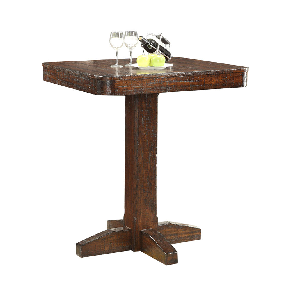 ECI Furniture - Gettysburg Pub Table Complete, Dark Distressed - 1475-05-PT36/PB36 view 1
