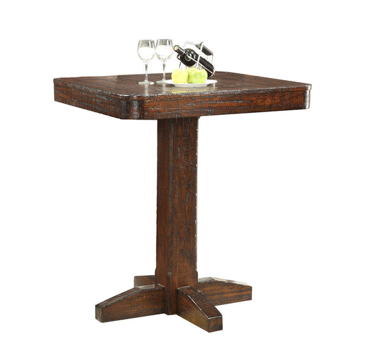 ECI Furniture - Gettysburg Pub Table Complete, Dark Distressed - 1475-05-PT36/PB36 view 1
