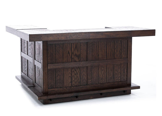 ECI Furniture - Gettysburg Return Bar Complete, Dark Distressed - 1475-05-RT/RB/R view 1