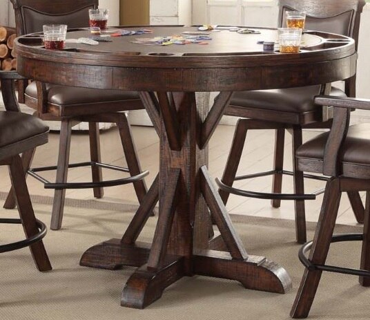ECI Furniture - Gettysburg Round Complete Pub Game Table - 1475-05-RPGT_RPGB veiw 1
