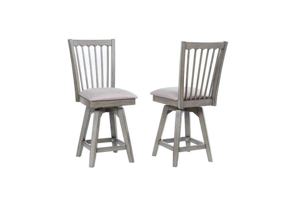 ECI Furniture - Graystone 24in Spindle Back Counter Stool w/upholstered seat - 0590-70-CS4 veiw 1