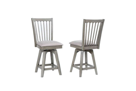 ECI Furniture - Graystone 24in Spindle Back Counter Stool w/upholstered seat - 0590-70-CS4 veiw 1
