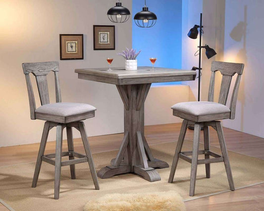 ECI Furniture - Graystone 30in Panel Back Bar Stool w/ upholstered seat - 0590-70-BS1 veiw 2