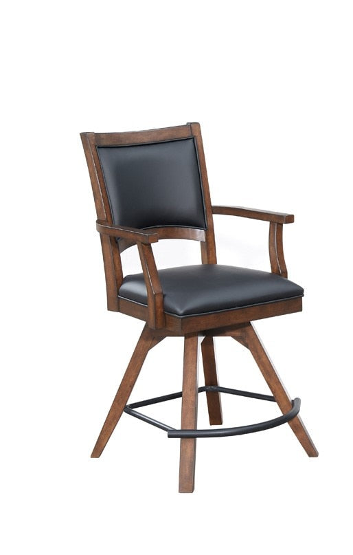 ECI Furniture - Guinness Spectator Swivel Counter Stool, Distressed Walnut - 0807-35-SCS Set Of 2 view 1