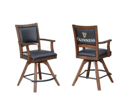 ECI Furniture - Guinness Spectator Swivel Counter Stool, Distressed Walnut - 0807-35-SCS Set Of 2 view 2