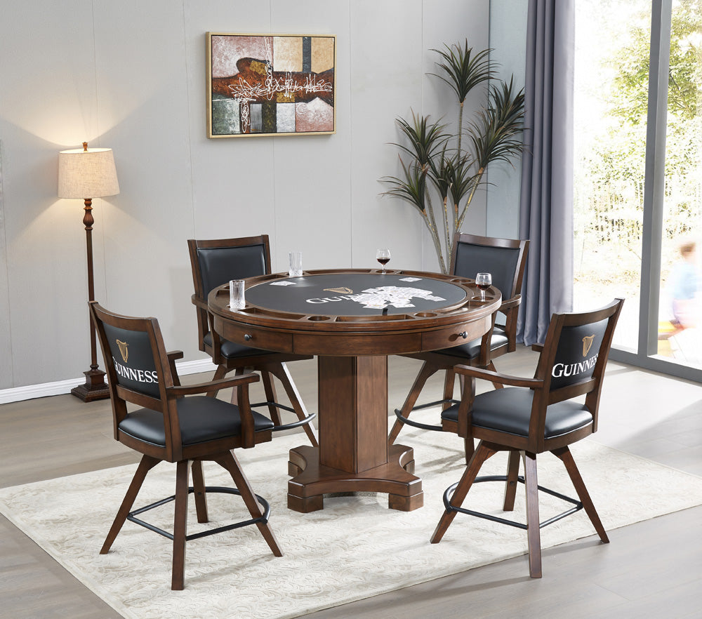ECI Furniture - Guinness Spectator Swivel Counter Stool, Distressed Walnut - 0807-35-SCS Set Of 2 view 3
