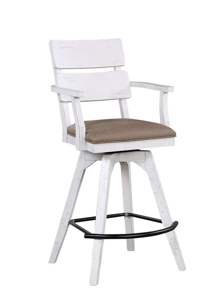 ECI Furniture - LaSierra 30in Dbl Panel Back Spectator Bar Stool w/ brown vinyl seat - 1164-22-SBS2 veiw 1