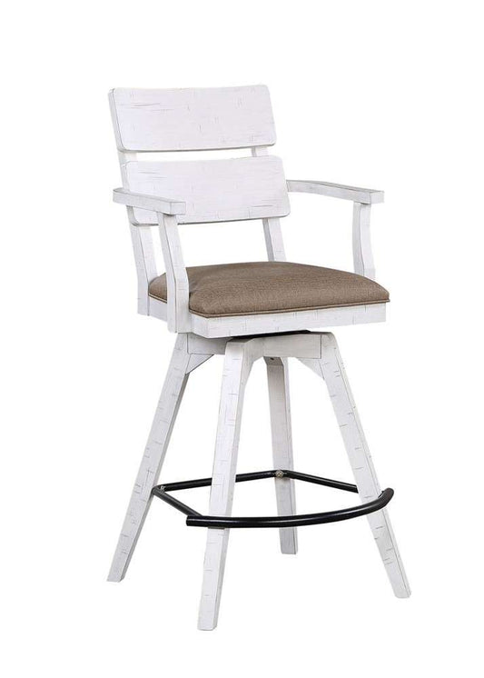 ECI Furniture - LaSierra 30in Dbl Panel Back Spectator Bar Stool w/ brown vinyl seat - 1164-22-SBS2 veiw 1