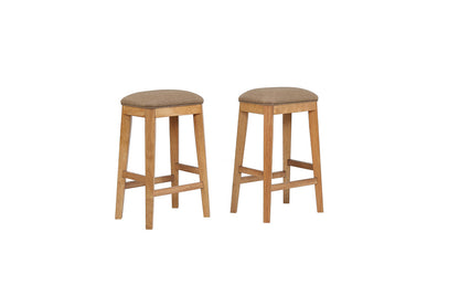 ECI Furniture - Logans Edge 24in Saddle Stool, Natural - 1457-55-SS24 Set Of 2 view 1
