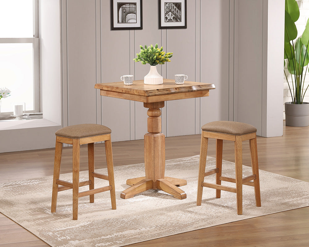 ECI Furniture - Logans Edge 24in Saddle Stool, Natural - 1457-55-SS24 Set Of 2 view 2
