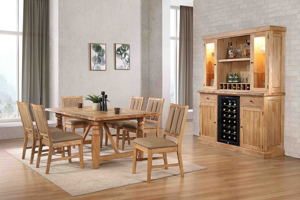 ECI Furniture - Logans Edge Trestle Dining Table With Live Edge, Natural - 1457-55-TRT view 3
