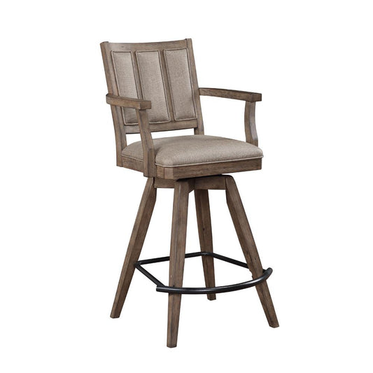 ECI Furniture - Logans Point Spectator Swivel Bar Stool, Gray - 1600-99-SBS veiw 1