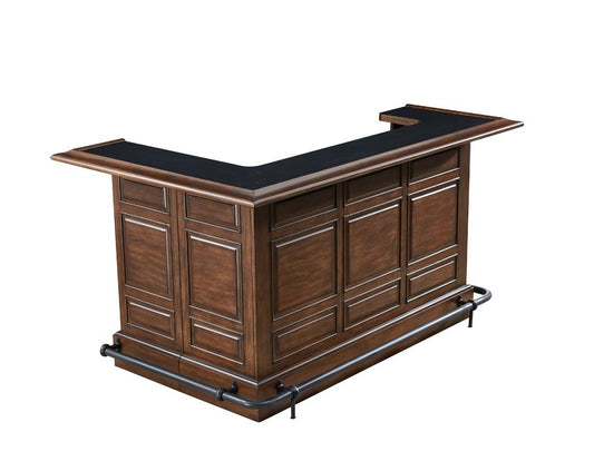 ECI Furniture - Manchester Raised Panel Return Bar Complete, Distressed Walnut - 1150-35-RT/RB/R view 1