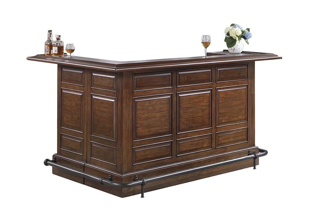 ECI Furniture - Manchester Walnut Front Return Bar - 1150-35-RT_RB_R veiw 1
