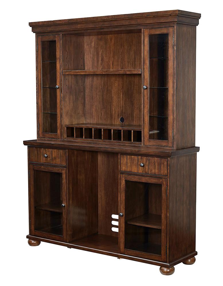 ECI Furniture - Merion Deluxe Back Bar Complete, Distressed Walnut - 0921-35-BB/H view 1