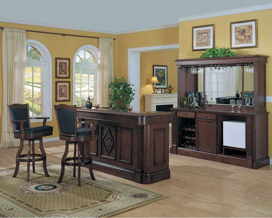 ECI Furniture - Monticello Back Bar & Hutch Complete, Distressed Walnut - 1200-35-H_BB veiw 2